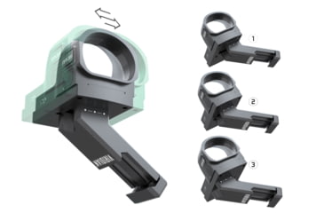 Image of Viridian Weapon Technologies Pinch Adjustable 35 Degree Offset Optics Mount, RMR Adapter, 982-0034