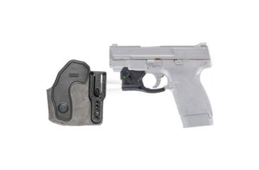 Image of Viridian Weapon Technologies Reactor TL Gen 2 Tactical light for Smith &amp; Wesson M&amp;P Shield 45ACP featuring ECR and Radiance with Ambi IWB Holster, Black, 920-0044