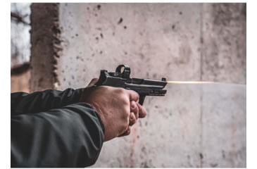 Image of Viridian Weapon Technologies RFX-35 1x22mm Micro Green Dot Sight, RMR Mounting Pattern, Black, Small, 981-0022