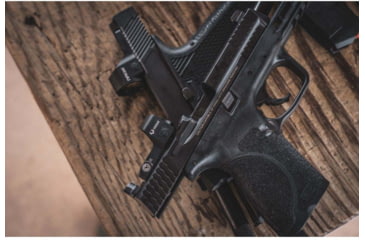 Image of Viridian Weapon Technologies RFX-35 1x22mm Micro Green Dot Sight, RMR Mounting Pattern, Black, Small, 981-0022