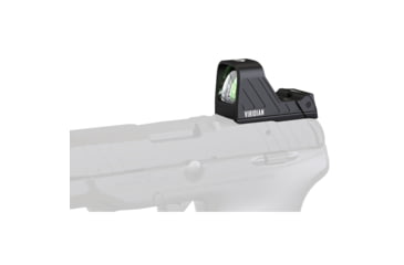 Image of Viridian Weapon Technologies RFX Custom 1x16mm Reflex Red Dot Sight, 3 MOA, Green Dot Reticle, Black, 981-0140