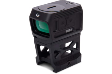 Image of Viridian Weapon Technologies RFX45 Closed Emitter Green Dot Sight includes High Mount for 1/3 Co-Witness, Black, 981-0060