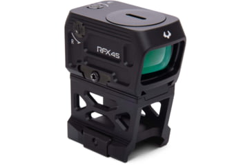 Image of Viridian Weapon Technologies RFX45 Closed Emitter Green Dot Sight includes High Mount for 1/3 Co-Witness, Black, 981-0060