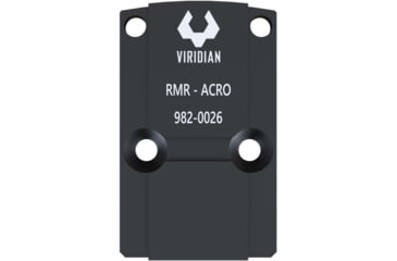 Image of Viridian Weapon Technologies RFX45 Closed Emitter Green Dot Sight includes RMR Adapter, Black, 981-0053
