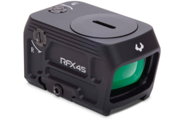 Image of Viridian Weapon Technologies RFX45 Closed Emitter Green Dot Sight includes RMR Adapter, Black, 981-0053