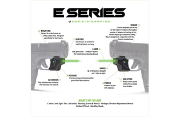 Image of Viridian Weapon Technologies E-Series Green Laser Sight, Smith &amp; Wesson Bodyguard 2.0, Black, 912-0101