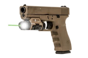 Image of Viridian Weapon Technologies X5L Weapon Lights, Gen 3, Recharchable, White Light / Green Laser, 500 Lumens, Black, 930-0015