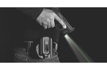 Image of Viridian X5L Universal Full-Size Green Laser/Tactical Light,Black,178 Lumens,w/ TacLoc Holster For Glock 17/19/22/13/31/32 X5L-PACK-X1