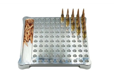 Image of Vision Products Aluminum Reloading Block, 308 Bolt Face, 100x, Raw Aluminum, VISION-446-308-100