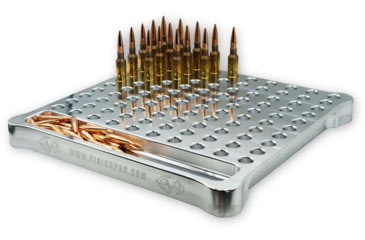 Image of Vision Products Aluminum Reloading Block, 308 Bolt Face, 100x, Raw Aluminum, VISION-446-308-100