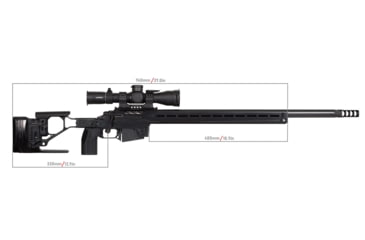 Image of Vision Products Tikka T3 SA Pro Chassis, Black, VISION-600-T3S-BLK