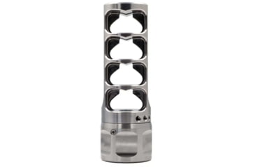 Image of Vision Products Vulcan Brake, 5/8-24, 6.5mm / .264, Stainless steel, RAW, Raw Stainless Steel, VISION-434