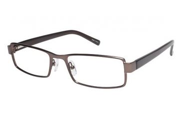 Image of Visions 197 Eyeglass Frames - Frame Matte Brown/ Translucent Brown, Size 54/18mm VIVISION19702