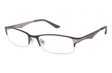 Image of Visions 199 Single Vision Prescription Eyeglasses - Frame Matte Eggplant / Light Purple VIVISION19902