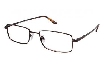 Image of Visions 215 Bifocal Prescription Eyeglasses - Frame MATTE BROWN, Size 53/18mm VIVISION21503