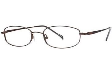 Image of Visions 153 Single Vision Prescription Eyeglasses - Frame Brown, Size 49/18mm VIVISION15301