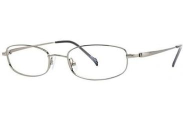 Image of Visions 153 Single Vision Prescription Eyeglasses - Frame Light Gunmetal, Size 49/18mm VIVISION15303