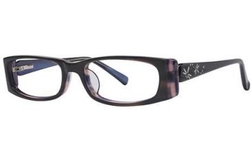 Image of Visions 172 Eyeglass Frames - Frame Black/Purple, Size 50/16mm VIVISION17201