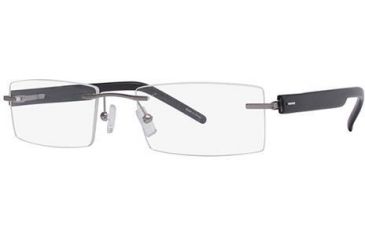 Image of Visions 175 Eyeglass Frames - Frame Matte Silver/Black, Size 53/18mm VIVISION17503