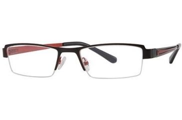 Image of Visions 178 Eyeglass Frames - Frame Black/Red, Size 50/18mm VIVISION17801
