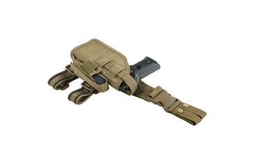 Image of VISM 2954 Universal Drop Leg  Holster, Tan CVDLHOL2954T
