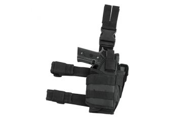 Image of VISM 2955 Tactical Drop Leg Adjustable Holster, Black CVDLHOL2955B