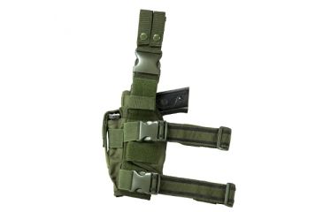 Image of VISM 2955 Tactical Drop Leg Adjustable Holster, Green CVDLHOL2955G