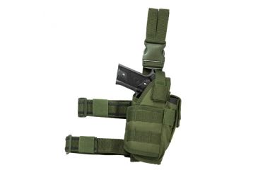 Image of VISM 2955 Tactical Drop Leg Adjustable Holster, Green CVDLHOL2955G