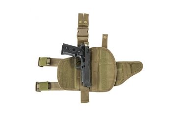 Image of VISM 2955 Tactical Drop Leg Adjustable Holster, Tan CVDLHOL2955T