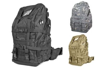 Image of VISM 3 Day Tactical Backpacks, Black, Digital Camo, Tan