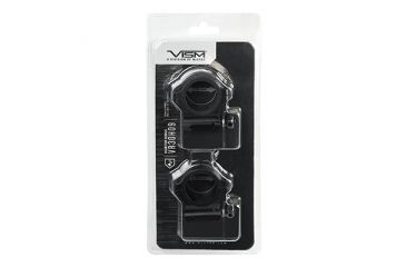Image of VISM 30mm Hunter Rifle Scope Rings/0.9In Height, Black VR30H09