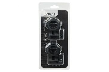 Image of VISM 30mm Hunter Rifle Scope Rings/1.3In Height, Black VR30H13