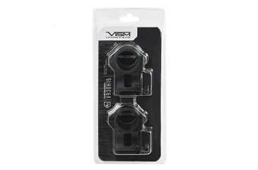 Image of VISM 30mm Hunter Rifle Scope Rings/1.5In Height, Black VR30H15