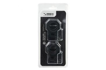 Image of VISM 30mm Tactical Rings/1.3In Height, Black VR30T13