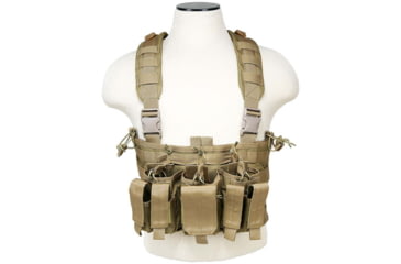 Image of VISM AR &amp; Pistol Mags Chest Rig, Tan, CVARPCR3031T