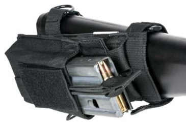 Image of VISM AR Single Magazine Pouch w/ Stock Adapter, AR-15, Black CVAR1PS2926B