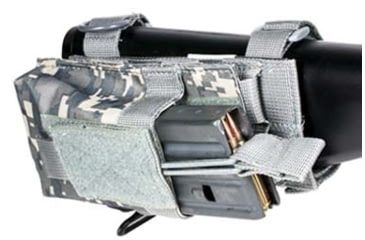 Image of VISM AR Single Magazine Pouch w/ Stock Adapter, AR-15, Digital Camo CVAR1PS2926D
