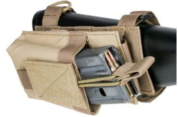 Image of VISM AR Single Magazine Pouch w/ Stock Adapter, AR-15, Tan CVAR1PS2926T