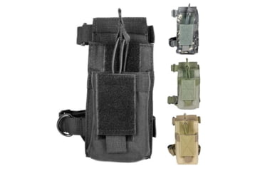 Image of VISM AR Single Magazine Pouch w/ Stock Adapter, Black, Digital Camo, Green, Tan