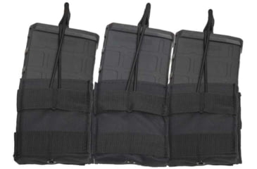 Image of VISM AR10/ M1A/ FAL Triple Mag Pouch, Black, CV3083MP3042B