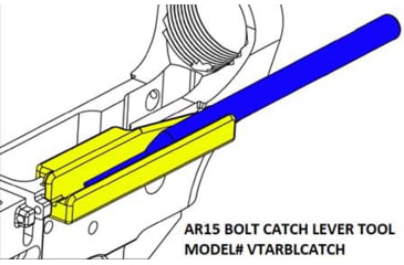 Image of VISM AR15 Bolt Catch Lever Tool, Blue &amp; Black, VTARBLCATCH