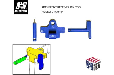 Image of VISM AR15 Front Receiver Pin Tools, Blue, VTARFRP