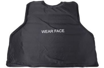 Image of VISM Black Outer Carrier Vest w/Four Level IIIA Ballistic panels, Small, Black, BSO3AVBS