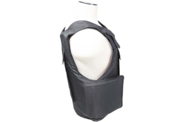 Image of VISM Black Outer Carrier Vest w/Four Level IIIA Ballistic panels, Small, Black, BSO3AVBS