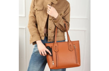 Image of VISM BW0826 PU Leather Purse, Brown, BW0826BR
