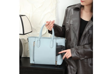 Image of VISM BW1160 PU Leather Purse, Blue, BW1160BL