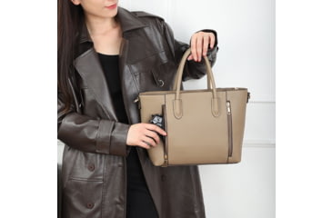 Image of VISM BW1160 PU Leather Purse, Tan, BW1160T