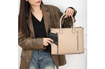 Image of VISM BW1218 PU Leather Purse, Tan, BW1218T