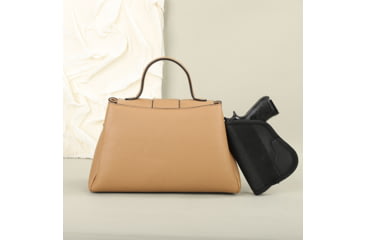 Image of VISM BW2306 PU Leather Purse, Tan, BW2306T