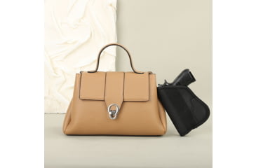 Image of VISM BW2306 PU Leather Purse, Tan, BW2306T